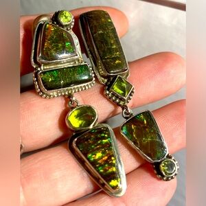 The Dreamer Green Pair of Clip on Earrings